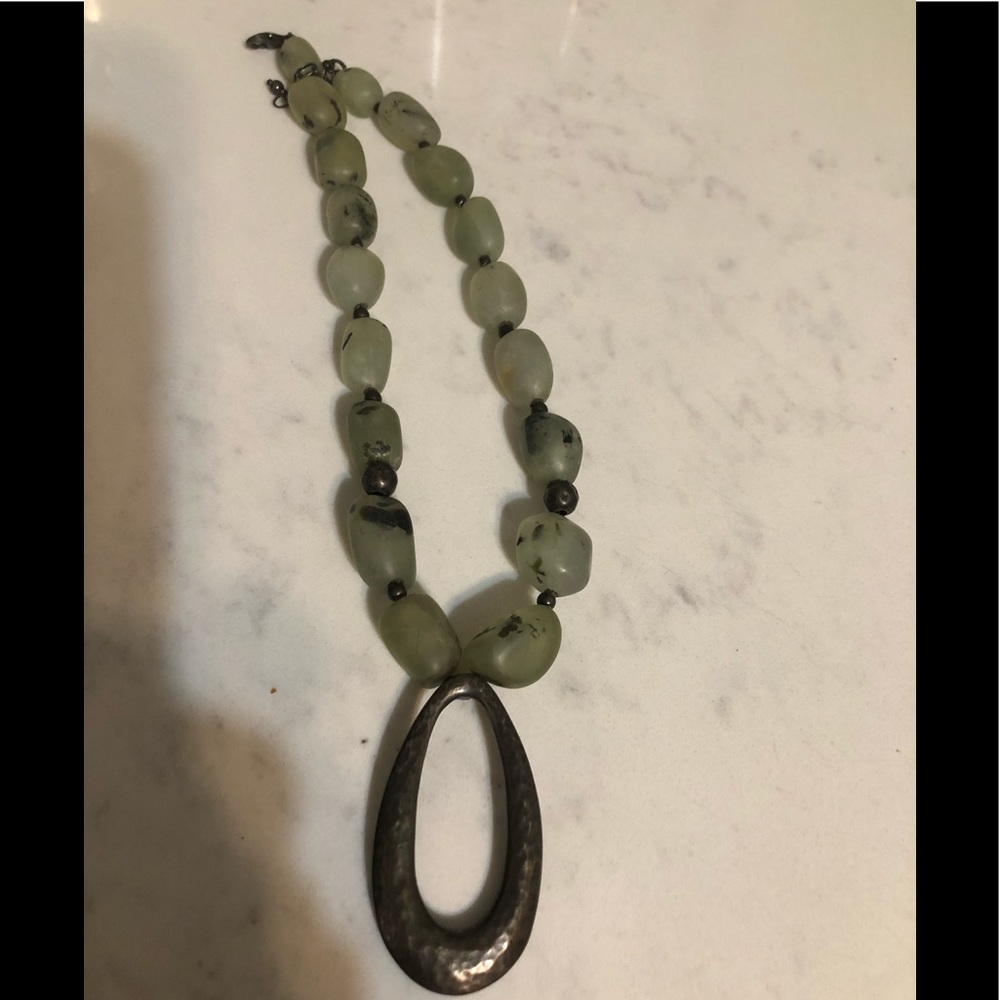 Green glass silpada necklas
